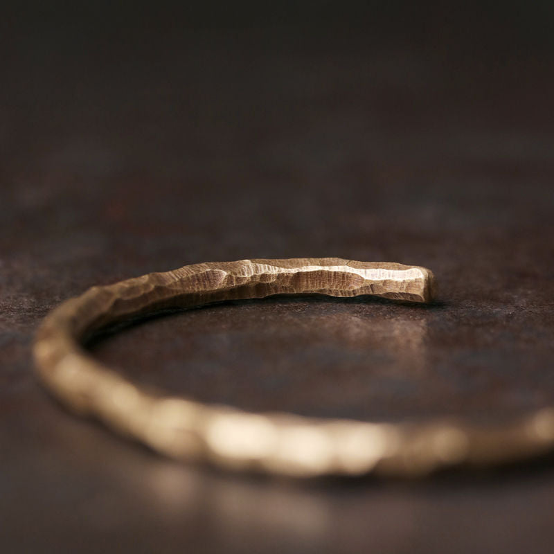 Brass Hammered Bangle