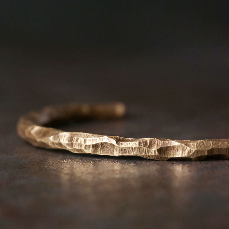 Brass Hammered Bangle