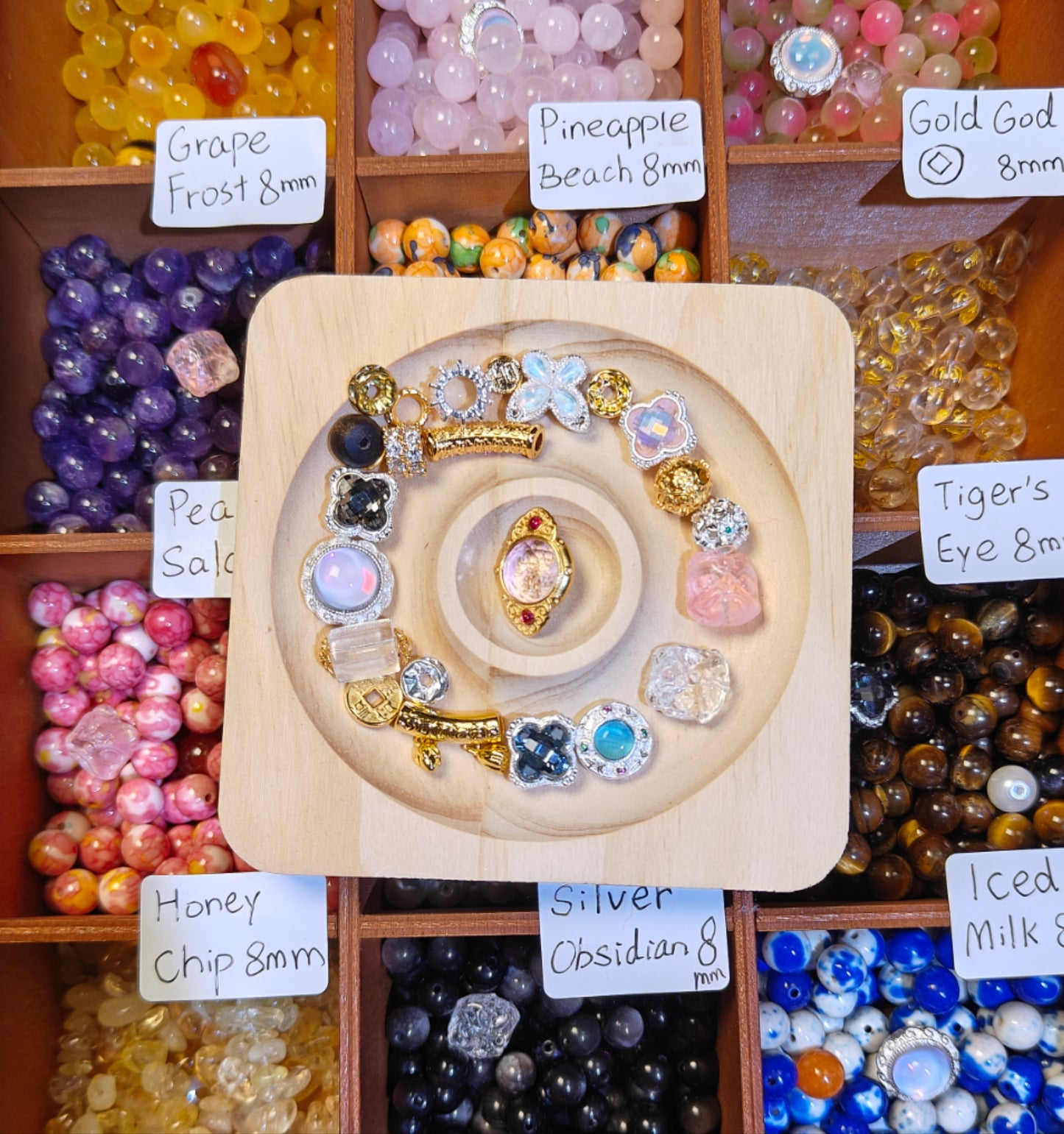 Live Crystal & Stone beads link